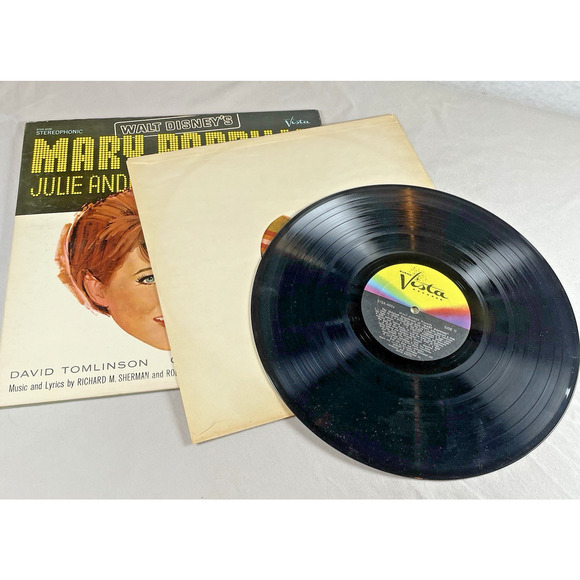 Walt Disney Mary Poppins Original Cast Soundtrack 1964 Vtg Vinyl LP Record Album - Picture 9 of 12